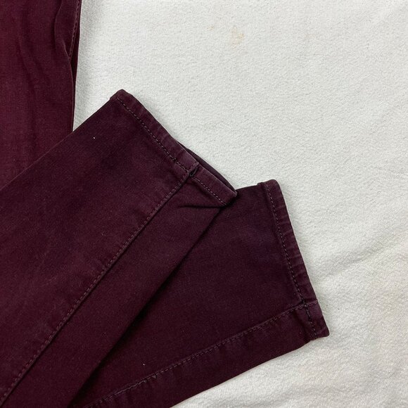 American Eagle Red Burgundy Jegging Size 4 Skinny Leg Low Rise Stretch Denim - Picture 10 of 16